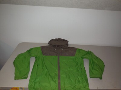 Nike ACG Hooded Waterproof Jacket Coat Taped Seams Hoodie Green Brown Mens Large