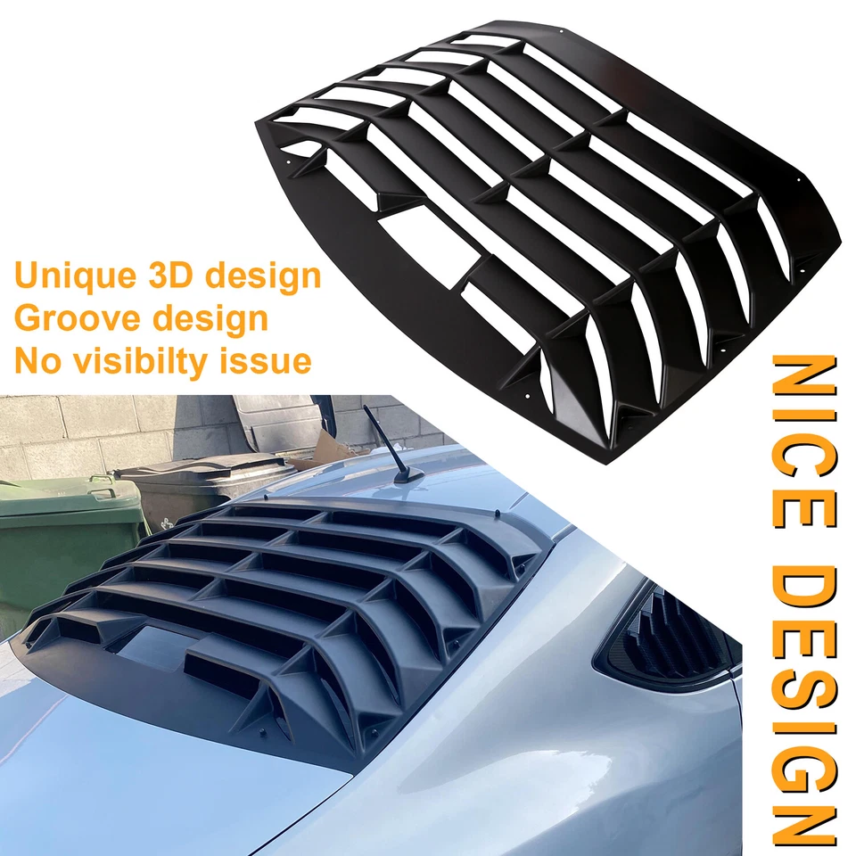 Fits Scion FRS Subaru BRZ Toyota 86 2013-2020 Rear Window Louver Sun Shade Cover - Image 3 of 4