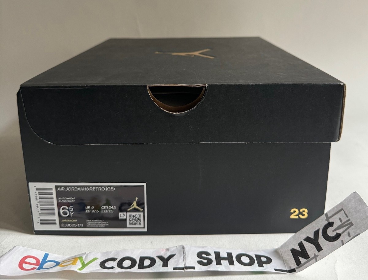 viny_13 　Jordan Acrylics Shoes Box Nike Air Jordan 13 Retro Wheat GS Sizes Kids *EMPTY SHOE BOX ONLY