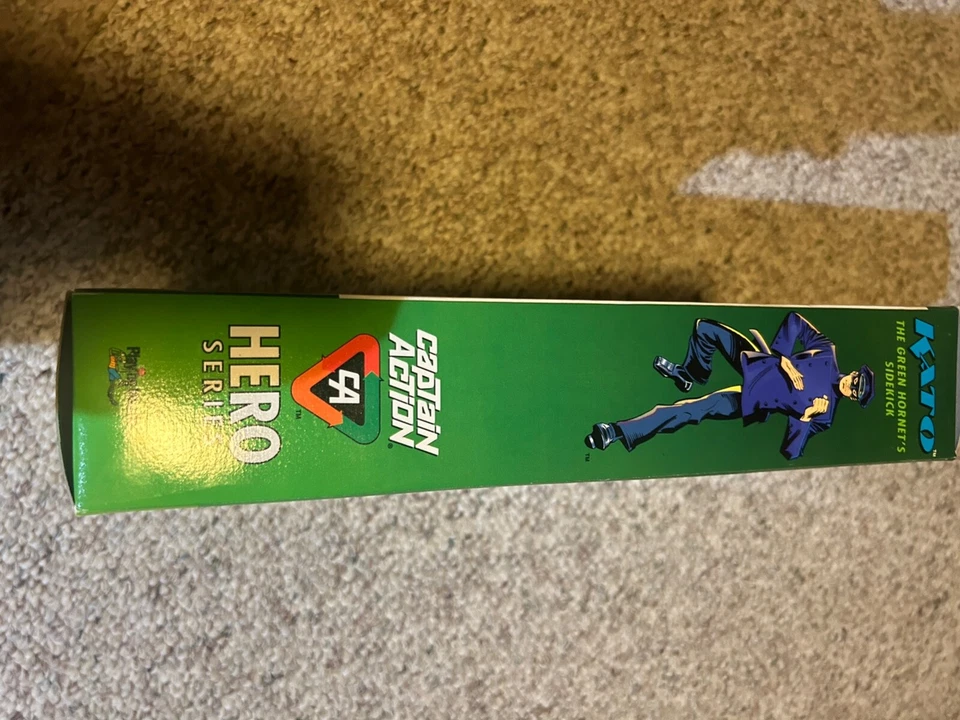 Figura de muñeca Playing Mantis Captain Action Green Hornet/Kato 1998 12 pulgadas en caja Foto 2 de 4