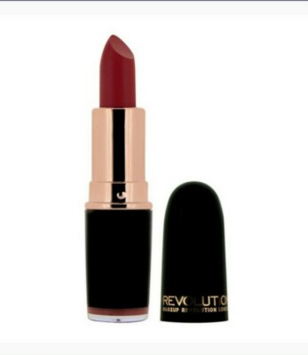  NEU Revolution Iconic Pro Lippenstift Duel Matte Red FQA01 Neu Versiegelt 