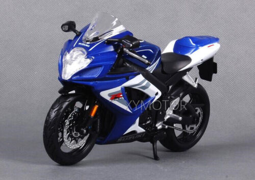 1:12 Maisto SUZUKI GSXR GSX-R 750 Odlewany ciśnieniowo model motocykla Rower 31153 niebieski biały - Zdjęcie 1 z 3