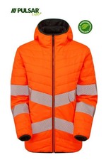 Pulsar® Life Sustainable Recycled Fabric Orange Reversible Women's Puffer Jacket