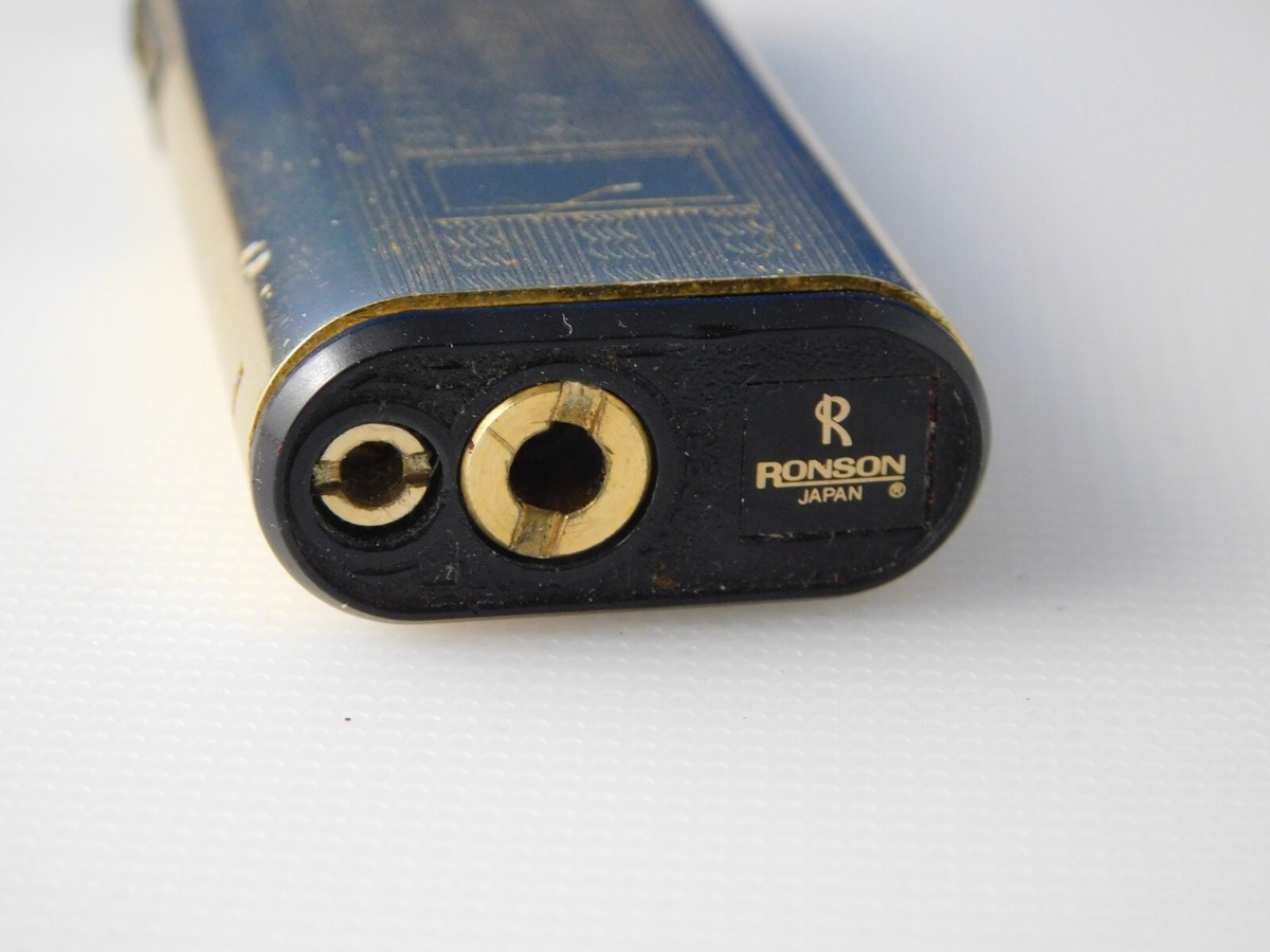ペルーカホン　旧モデル RONSON LIGHTER VINTAGE MADE JAPAN IN WITH CASE GOLD COLOR