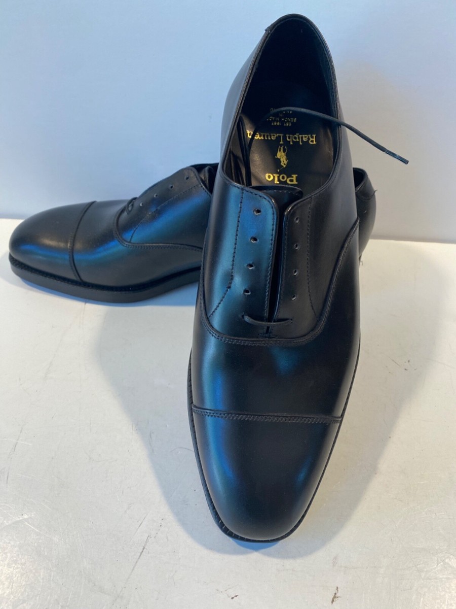 Crockett & Jones for Polo Ralph Lauren cap toe oxford Shoes black