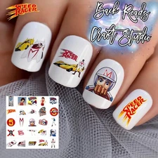 Speed Racer Waterslide Nail Art Decals Set Of 50 Instructions & Bonus