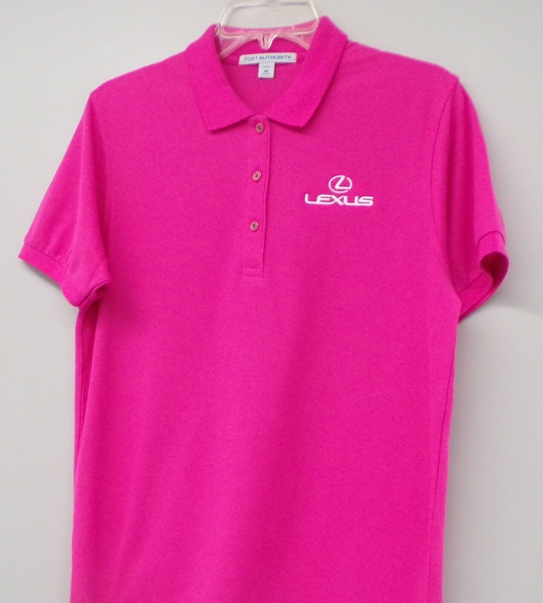【新品】Lexus レディース ポロシャツ M ピンク Lexus Motors Logo Womens Embroidered Polo Shirt XS-6XL