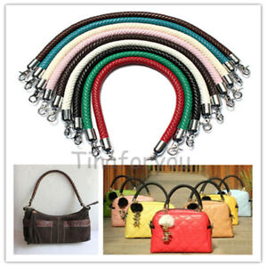 9 Color PU Leather Round DIY Shoulder Bag Purse Handle Replacement Handbag Strap 