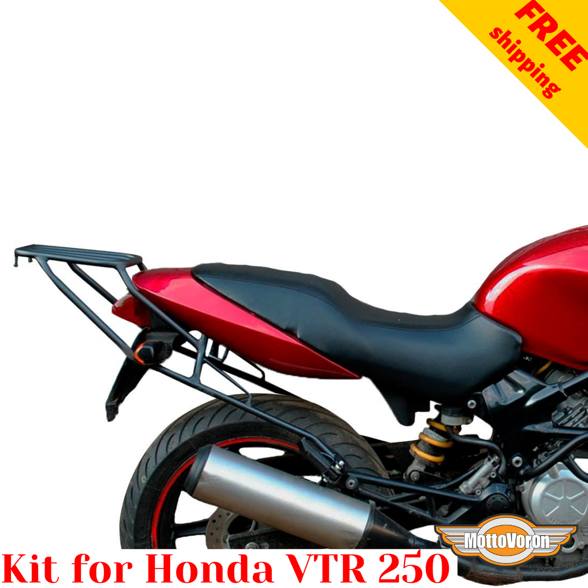 For Honda VTR250 Engine guard VTR 250 Rear rack Kit Rear luggage