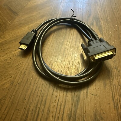 6 FT HDMI Male to DVI-D Male Cord Bi-Directional Cable Adapter Converter 1080p