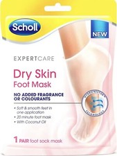 Scholl Expert Care Dry Skin Foot Mask 1 Pair Hydrating Sock Mask with Coconut