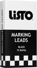 Listo 162 Marking Pencils Refill - Black Box of 72 - China Marking Wax Pencils
