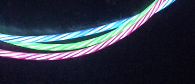 CANDY FLOW VISIBLE LED light up glow charger USB Cable charging FOR ALL MICRO-B