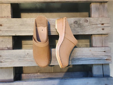 Swedish Clogs Troentorp Da Vinci Light Tan Size US Womens 8 / EU 38