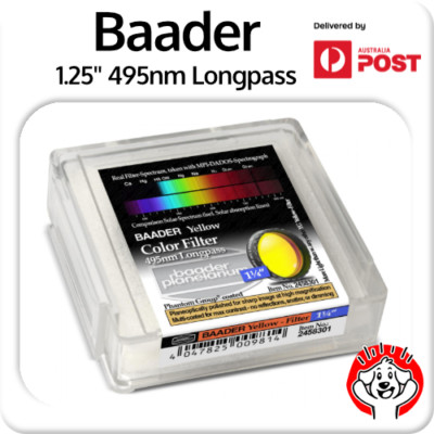 Baader 1.25'' 495nm Yellow Longpass CA/Purple Fringe Killer + Clarity #2458301