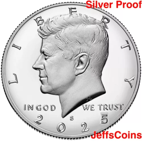 2025 S John F Kennedy 999 Silver PROOF Half Dollar Mint JFK 50 Cents Unc Presale