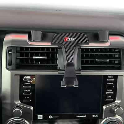 Carbon Fiber Black Car Air Vent Phone Holder for Toyota 4Runner 2010-2024