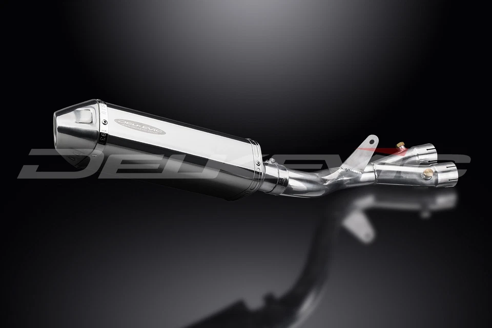 Yamaha FZ-10 MT-10 2016-2021 Kit de silenciador de escape de acero inoxidable triovalado de 13" deslizable Foto 3 de 4