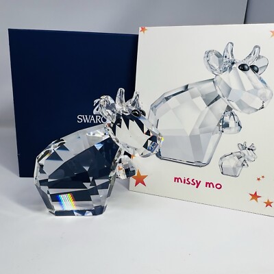 Swarovski Crystal Lovlots 2006 Pioneer Missy Mo Cow ExLarge Figurine 0843546 MIB