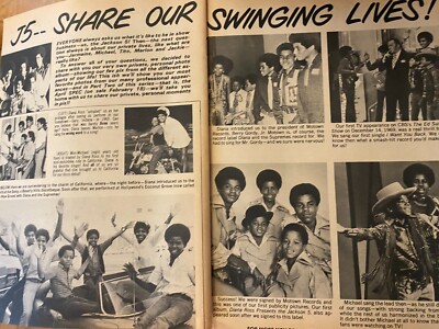 The Jackson Five, Michael Jackson, Three Page Vintage Clipping, aa