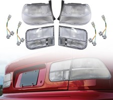 Civic Tail Lights All Clear Lens Left & Right Fits 1996 1997 1998 1999 2000