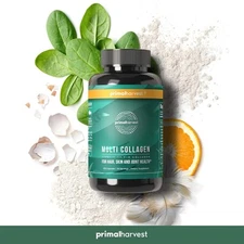 Multi Collagen 120 Capsule Supplement Support Skin Hair Muscle Joint Bone Health