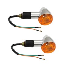 2 Pack Motorcycle Turn Signal Lights Blinker Indicator Light Front Rear Replacem