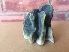 Handmade ceramic maquette sculpture hand painted clay art