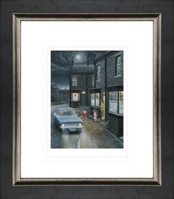 Driving Home For Christmas von Leigh Lambert. Gerahmt, Signiert Limited Edition