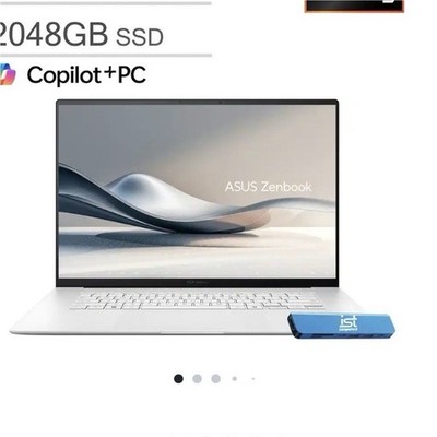 ASUS Zenbook 16'' 3K 120Hz OLED Touch Ryzen AI 9 24GB 2TB SSD W11 Pro Silver