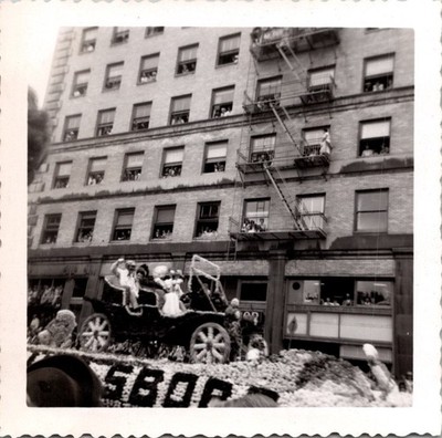 Vintage 1951 Rose Festival Parade Float Snapshot Photo Portland Oregon