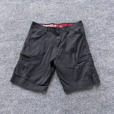 Wrangler Shorts Mens Size 34 Black Outdoor Cargo Stretch Nylon Hiking Utility