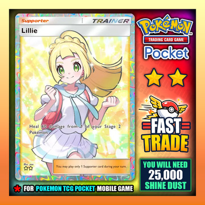 Pokémon TCG Pocket - Lillie Deluxe DX - Digitale Trainerkarte - ENGLIGH