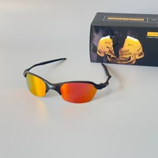 Oakley Romeo 2 Sunglasses Metal Frame Red Lens Made In USA