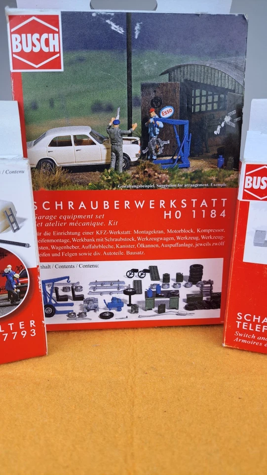 HO scale BUSCH MODEL KITS (1184..7793..7792) new in box - Image 3 of 4