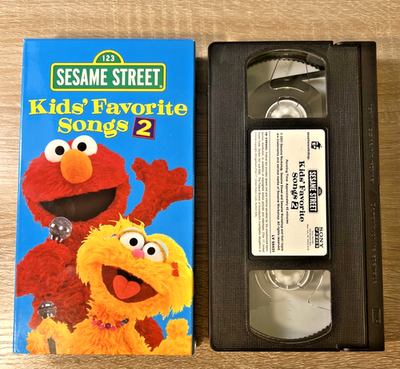 Sesame Street Kids Favorite Songs 2 VHS Elmo PBS Kids 2001