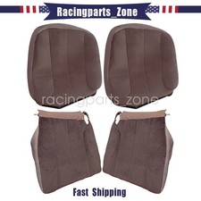 For 2003-05 Dodge Ram 1500 2500 Driver Passenger Bottom Top Cloth Seat Cover Tan