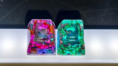 Pokemon keycap Popplio | artisan resin keycaps