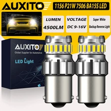 AUXITO 1156 7506 LED Reverse Backup Light Bulbs Super Bright White 6000K 3000LM