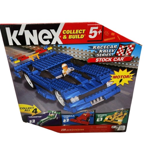 NEW K'Nex Collect & Build Racecar Rally Series Motor Stock Car 239 Pieces #13154 - Picture 1 of 5