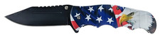 4.75" Spring Assisted Drop Point Patriotic USA and Eagle Pocket Knife