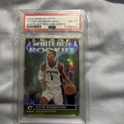 2023-24 Panini Donruss Optic White Hot Victor Wembanyama Green Prizm /149 (RC)