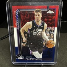 2025-26 Topps Chrome - Kyle Filipowski #213 Red White & Blue Refractor