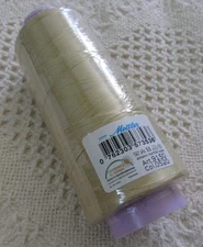 Mettler Silk finish 50wt Cotton thread Cone 2000yd Lace quilt sewing WHEAT NEW