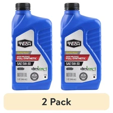 (2 pack) Super Tech High Mileage Full Synthetic SAE 5W-30 Motor Oil, 1 Quart