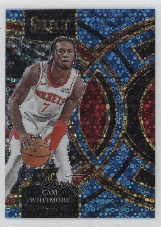 2023 Panini Select Light Blue Disco Prizm 68/99 Cam Whitmore #118 Rookie RC 15wb