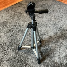 Mini Camera Tripod w/ Pan/Tilt Head, Pan Handle  Built-In Bubble Level 14-40  