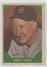 1960 Fleer Baseball Greats Dazzy Vance #51 HOF 18x4