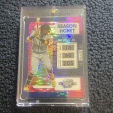 Panini Chronicles Contenders Optic Ronald Acuña Jr. Parallel Baseball Card 2022