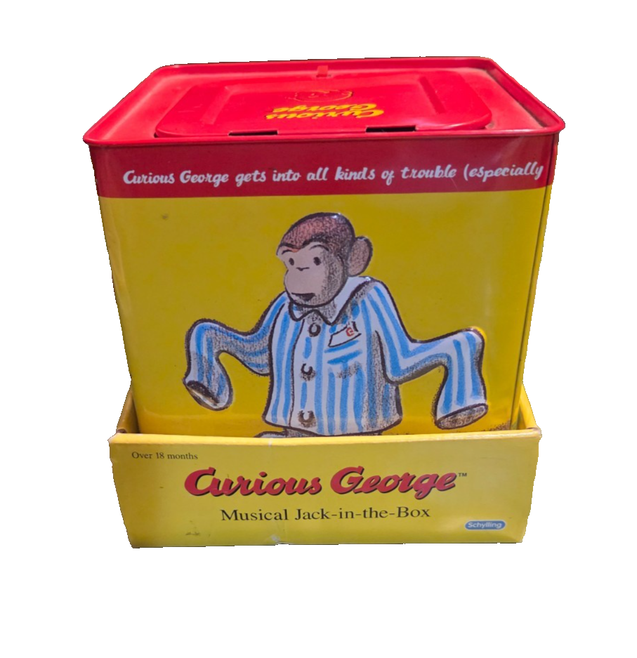 Jack In The Box Toy Sock Monkey Gemmy Industries Sock Monkey In-A